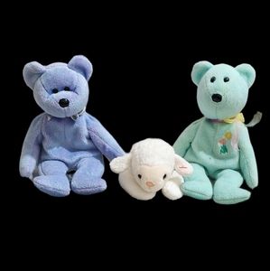 3 ty beanies Ariel, clubby II, fleece